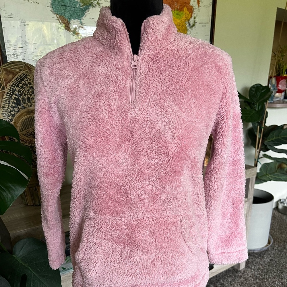 The Children's Place Plush Half-Zip Turtleneck Sweater - Pink